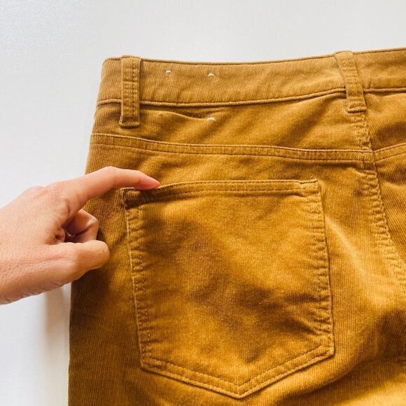 Talbots Pant Trouser Corduroy Straight Leg Camel Chestnut Neutral Brown Fall 8P - Picture 3 of 6